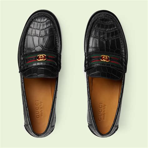 gucci alligator men|gucci crocodile loafers.